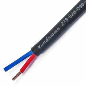 Van Damme 278-525-080 Акустический спикерный инсталляционный кабель 2×2,5мм2, Install Grade LSZH Ecoflex, негорючий бездымный